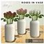 Antigue Roses in vase - set logo