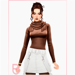 Woman Top with Scarf - Kam - Version 1 project image