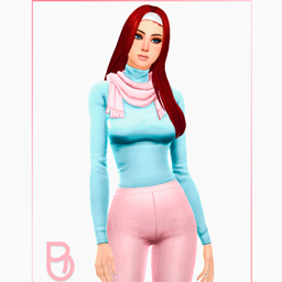 Woman Top with Scarf - Kam - Version 2 project image