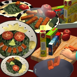Child Friendly Spinach Smiley Dish project image