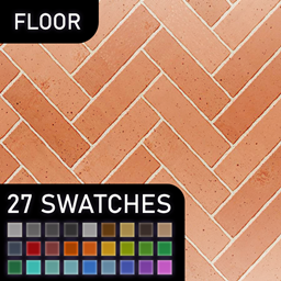 🧱 [ESI]  Terracotta Herringbone (Floor) | Floor