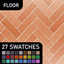 🧱 [ESI]  Terracotta Herringbone (Floor) | Floor logo