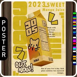 🖼️ [ESI] Mango Juice Cat (Poster) project image