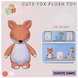 Cute fox plush toy