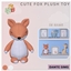 Cute fox plush toy