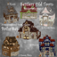 Medieval Old Town Hood Deco Houses - Baths Set logo