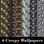 Creepy Patterned Wallpaper, Set 5