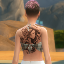 Upperback Woman Tattoo logo