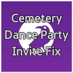 Cemetery Dance Party Invites Fix logo