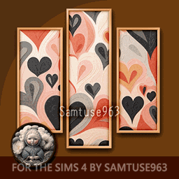 HQ Abstract Amour Triptych #2 Sellable Extra B Samtuse963 logo