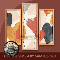 HQ Abstract Amour Triptych #1 Sellable Extra B Samtuse963 logo