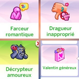 Romance Themed Valentines Day Traits par Maplebell - Trad FR