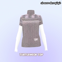 [charon&roqiqi]turtleneck top