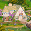 Whimsical A-Frame Cottage logo