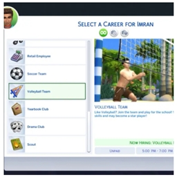 Activity Volleyball Team School by kiarasims4mods Portuguese translation