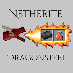 Netherite Dragonsteel Datapack for Ice and Fire logo