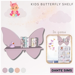 Kids butterfly shelf