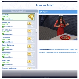 Tea Party Event by kiarasims4mods Portuguese translation
