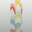 Rainbow Wallpaper with clouds logo