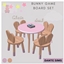 Bunny game board table & chair - set logo