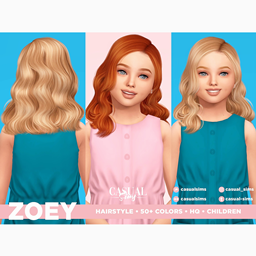 CasualSims - Zoey Hairstyle Children logo