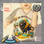 Toddler's Classic Fit Raglan Graphic University Tee Shirt logo