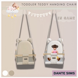 Toddler Teddy hanging chair logo
