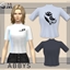 ABBYS women's sleeved t-shirt logo