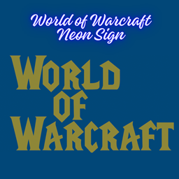 World of warcraft Neon Sign logo