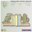 Kids Dino book stack & holders logo