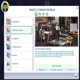 Architectural Designer Career - Kiarasims4mods / Translated to Spanish by dokimtz