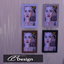 A modern female portrait logo