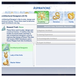 The aspiration of an architectural designer by kiarasims4mods Portuguese translation