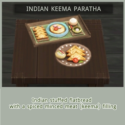 Indian Keema Paratha