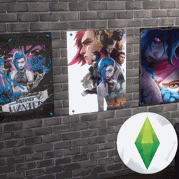 Poster Arcane | Jinx & Vi | Jinx was here | Arcane logo
