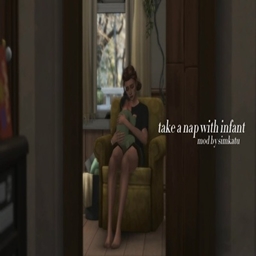 simkatu take a nap with infant / translation spanish by Monisims