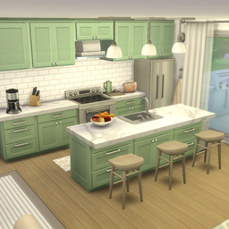 Modern Green Kitchen
