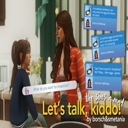 borschsmetania "Let's talk, Kiddo!" Mod v.1 - What do you want for breakfast? / translation spanish by Monisims