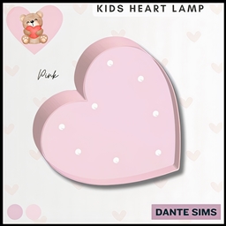 Kids heart lamp