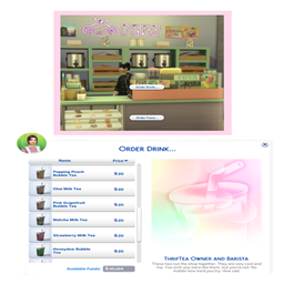 THRIFTEA ~ BUBBLE TEA COUNTER OVERRIDE By Littlbowbub /  Translated to Spanish by dokimtz