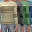 Male Cozy Striped Sweater Set logo