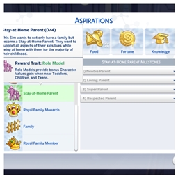 ✨Stay at Home Parent Aspiration by KiaraSims4Mods Spanish Translation✨