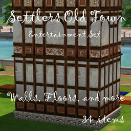 Settlers Old Town Entertainment Build Part 1 - Walls, Floor & More