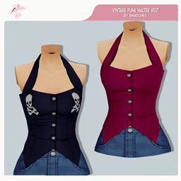 Vintage Punk Halter Vest logo