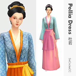 [SixCirclesCC] Chinese Dress - Pollia - Gallery - The Sims 4 Create a ...