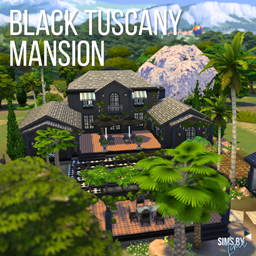 Black Tuscany Mansion logo