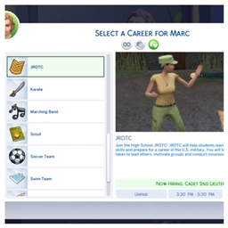 Youth Reserve Officer Training Activity by kiarasims4mods Portuguese translation