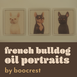 french bulldog oil paintings wall decor - boocrest logo