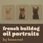 french bulldog oil paintings wall decor - boocrest logo