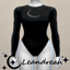 Okkult Moon Call Velvet Bodysuit Top logo